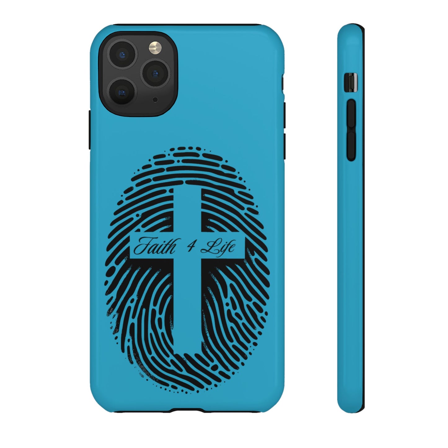 Faith-Inspired Tough Case for Phone, Cross Fingerprint Design, Durable Phone Case, Gift for Believers, Religious Accessory, Christian [...]