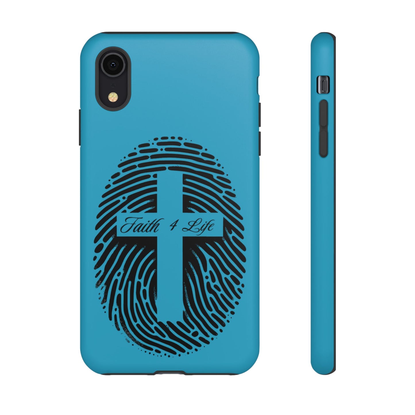 Faith-Inspired Tough Case for Phone, Cross Fingerprint Design, Durable Phone Case, Gift for Believers, Religious Accessory, Christian [...]