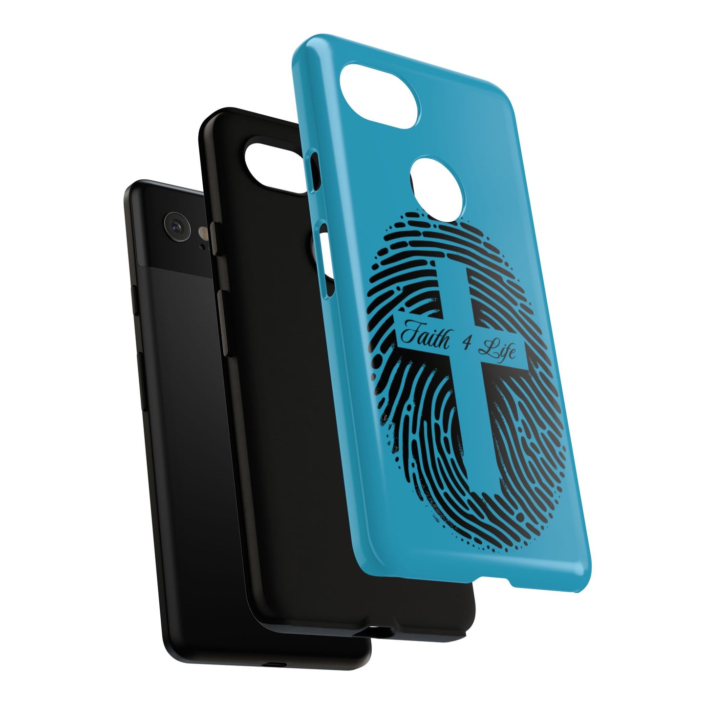 Faith-Inspired Tough Case for Phone, Cross Fingerprint Design, Durable Phone Case, Gift for Believers, Religious Accessory, Christian [...]