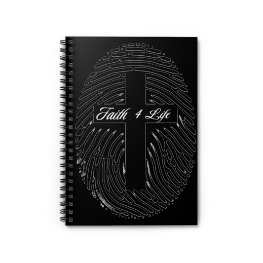 Faith-Inspired Spiral Notebook | Christian Journal, Gift for Believers, Faithful Writing, Inspirational Stationery, Bible Study Notebook