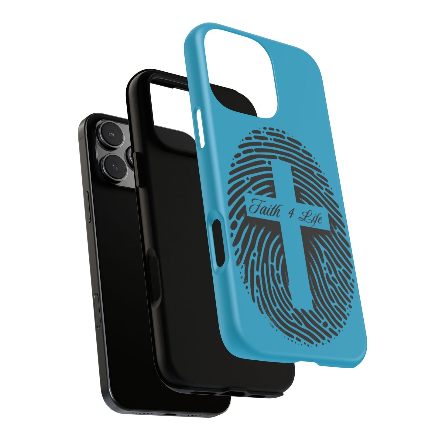 Faith-Inspired Tough Case for Phone, Cross Fingerprint Design, Durable Phone Case, Gift for Believers, Religious Accessory, Christian [...]