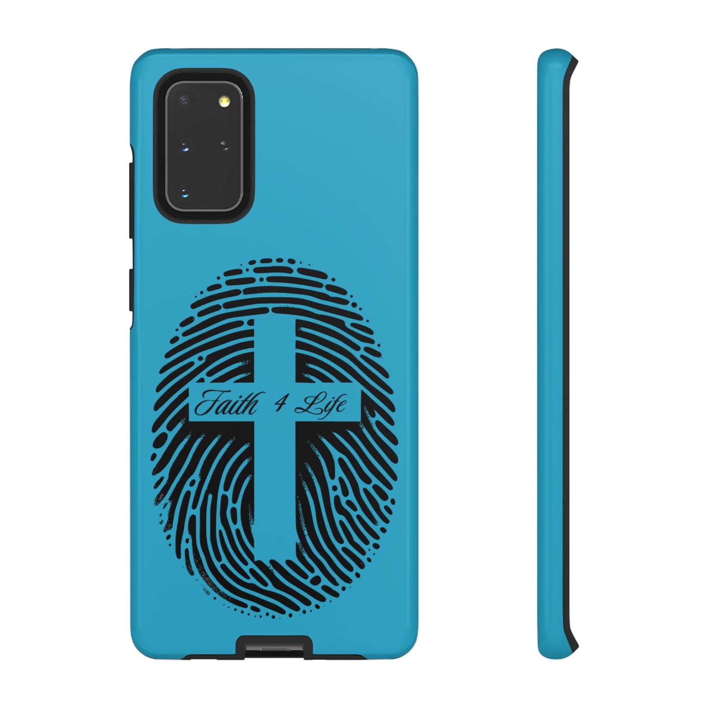 Faith-Inspired Tough Case for Phone, Cross Fingerprint Design, Durable Phone Case, Gift for Believers, Religious Accessory, Christian [...]