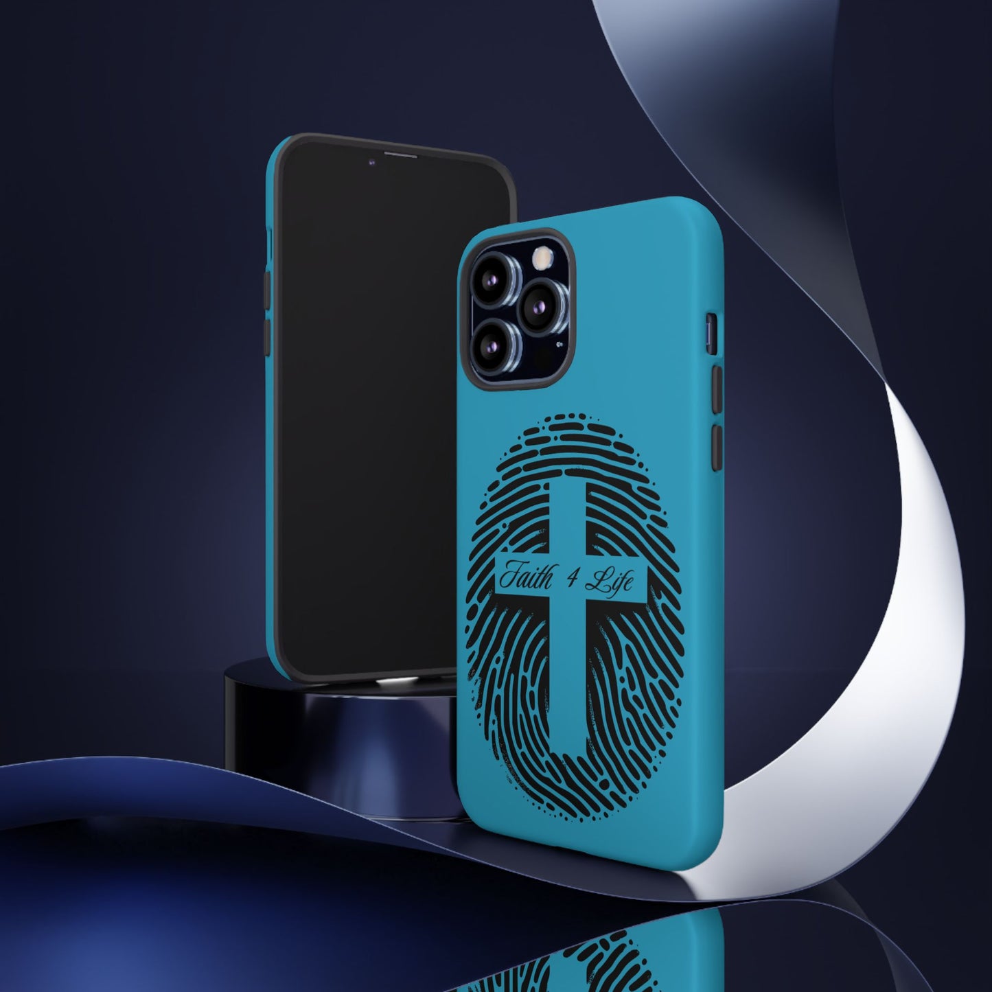 Faith-Inspired Tough Case for Phone, Cross Fingerprint Design, Durable Phone Case, Gift for Believers, Religious Accessory, Christian [...]
