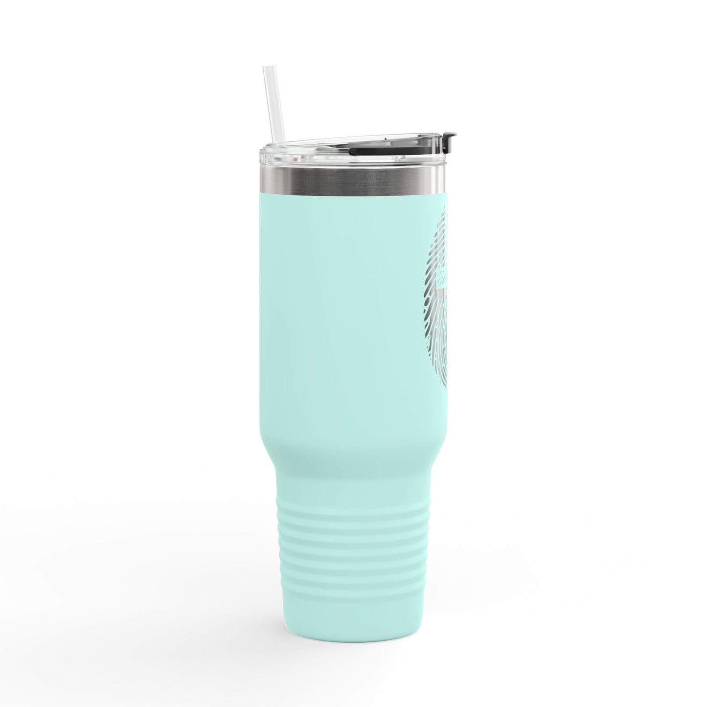 Faith-Inspired Insulated Travel Mug, 40oz - Personal Expression, with Fingerprint and Cross Design, Perfect for Daily Use, Gifts, Road [...]