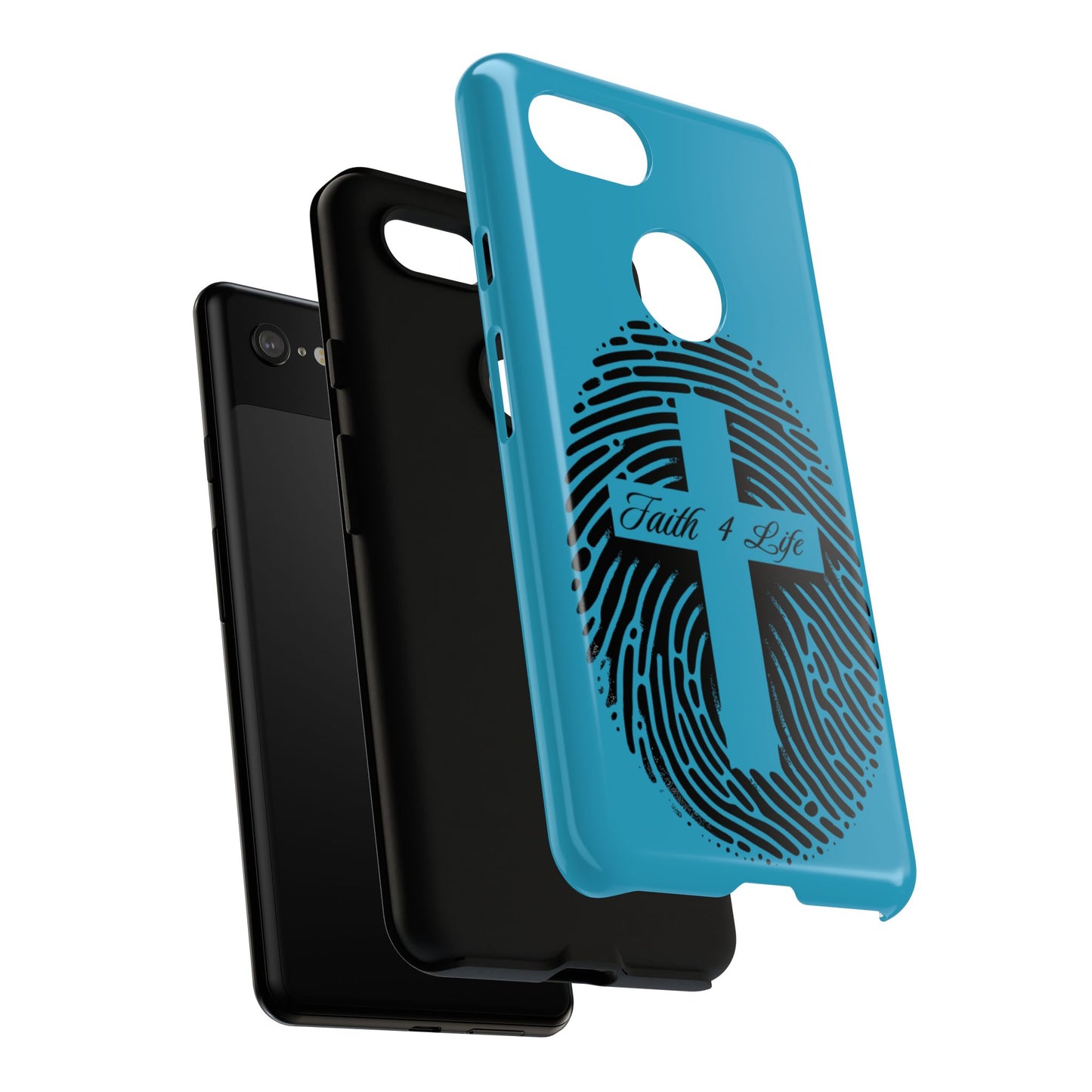 Faith-Inspired Tough Case for Phone, Cross Fingerprint Design, Durable Phone Case, Gift for Believers, Religious Accessory, Christian [...]