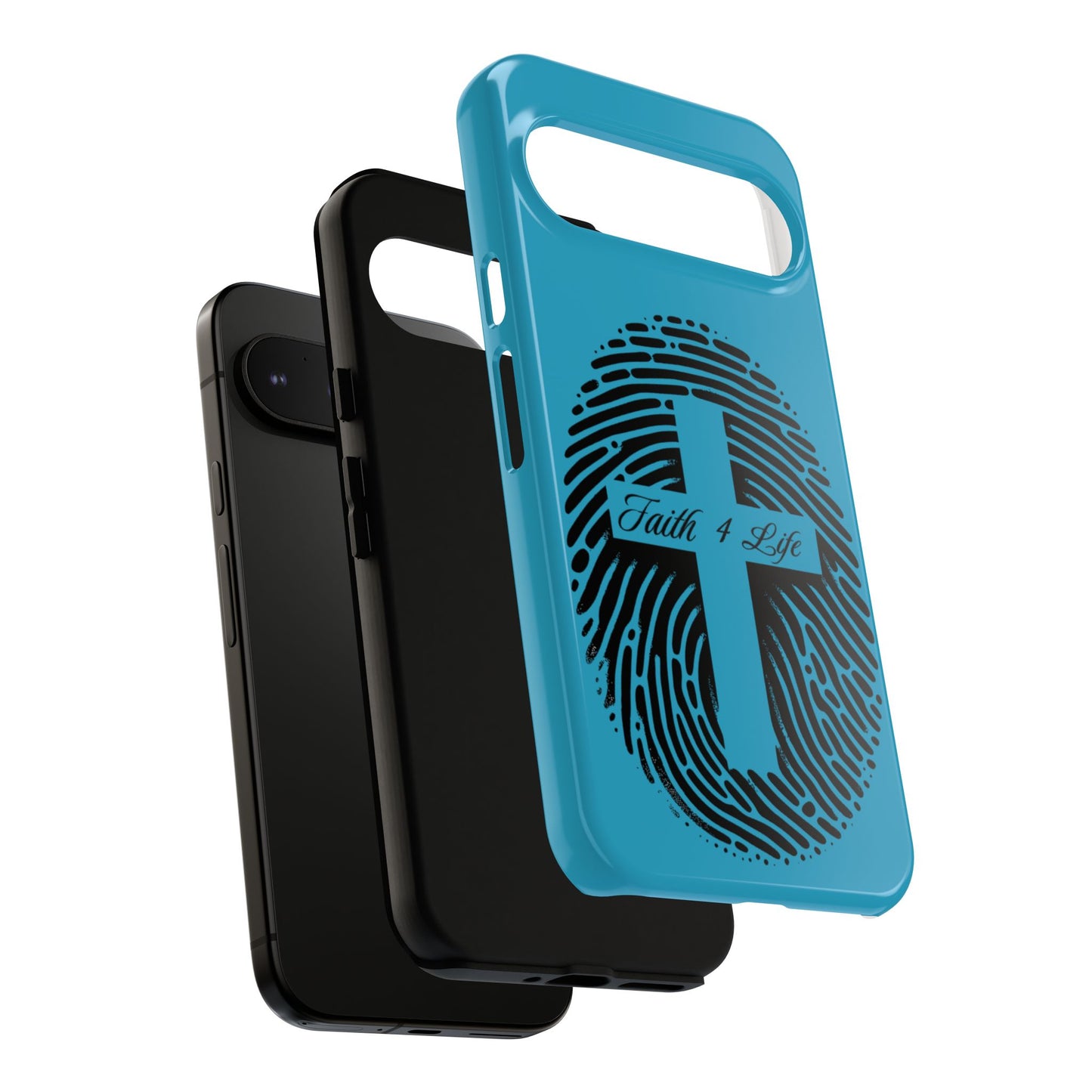 Faith-Inspired Tough Case for Phone, Cross Fingerprint Design, Durable Phone Case, Gift for Believers, Religious Accessory, Christian [...]