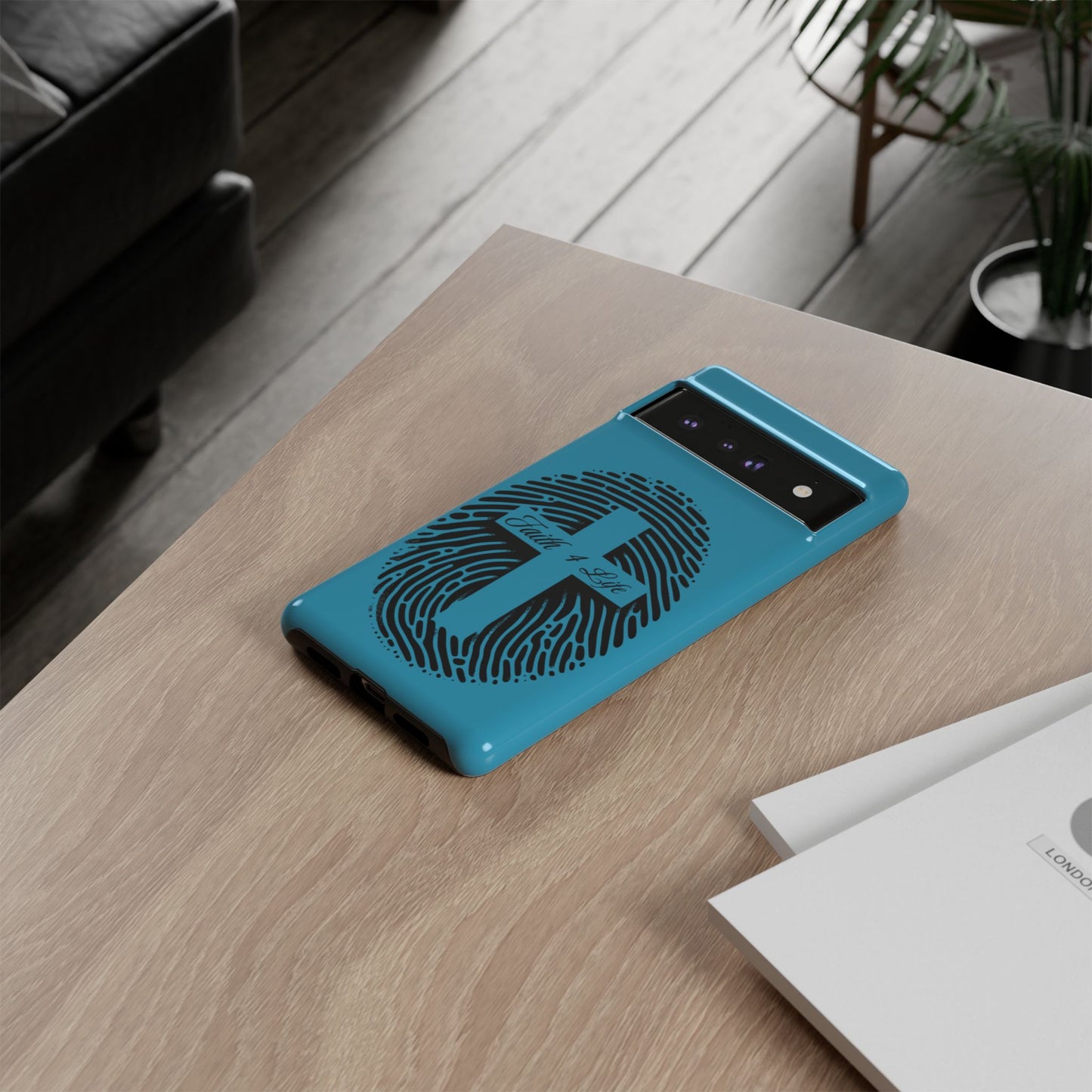 Faith-Inspired Tough Case for Phone, Cross Fingerprint Design, Durable Phone Case, Gift for Believers, Religious Accessory, Christian [...]