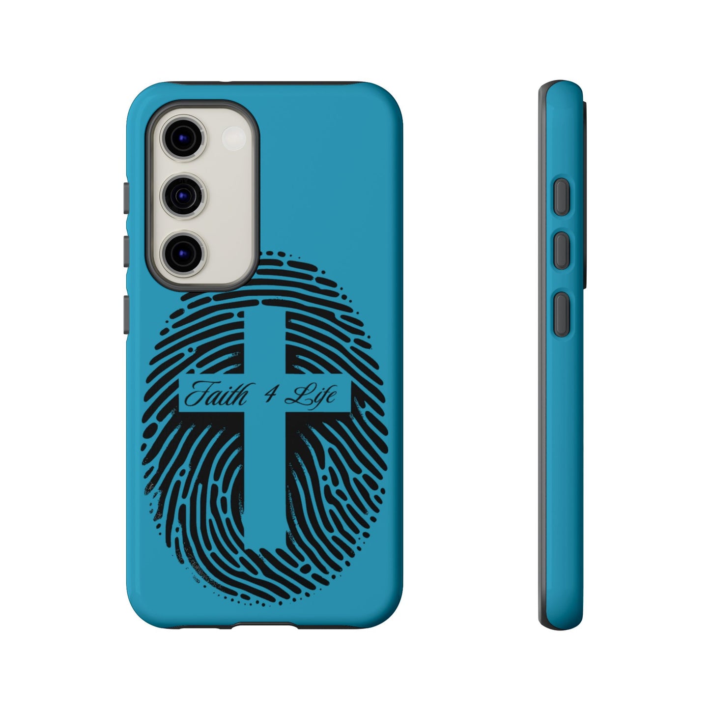 Faith-Inspired Tough Case for Phone, Cross Fingerprint Design, Durable Phone Case, Gift for Believers, Religious Accessory, Christian [...]