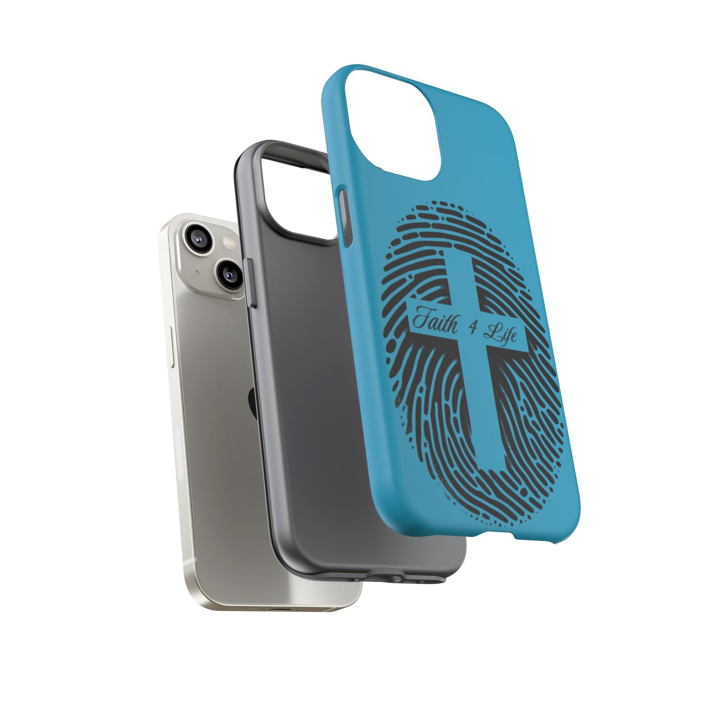 Faith-Inspired Tough Case for Phone, Cross Fingerprint Design, Durable Phone Case, Gift for Believers, Religious Accessory, Christian [...]