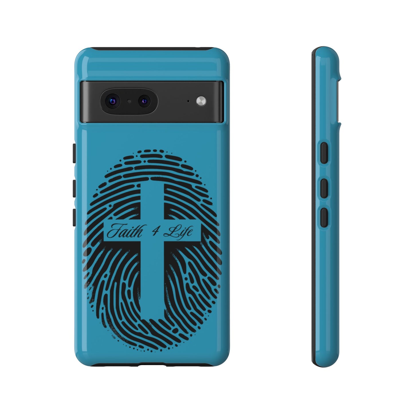 Faith-Inspired Tough Case for Phone, Cross Fingerprint Design, Durable Phone Case, Gift for Believers, Religious Accessory, Christian [...]