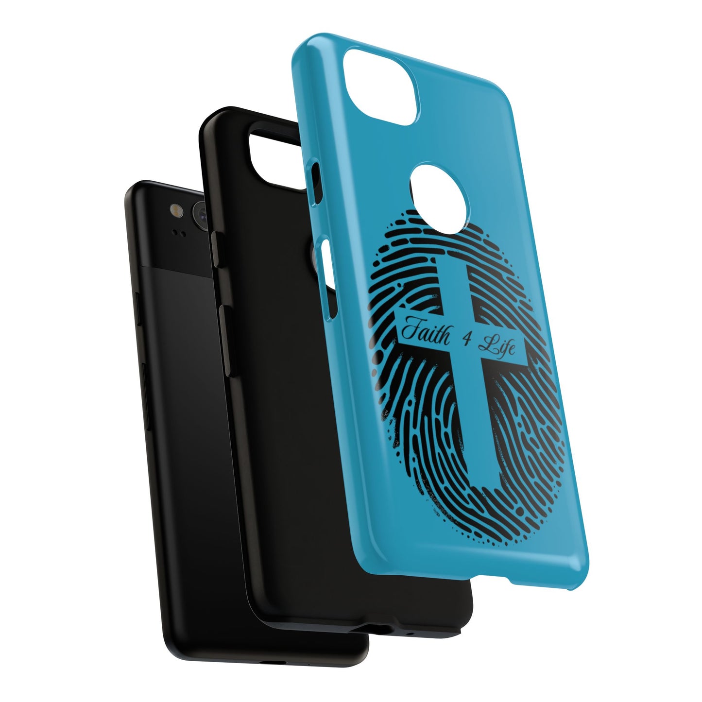 Faith-Inspired Tough Case for Phone, Cross Fingerprint Design, Durable Phone Case, Gift for Believers, Religious Accessory, Christian [...]