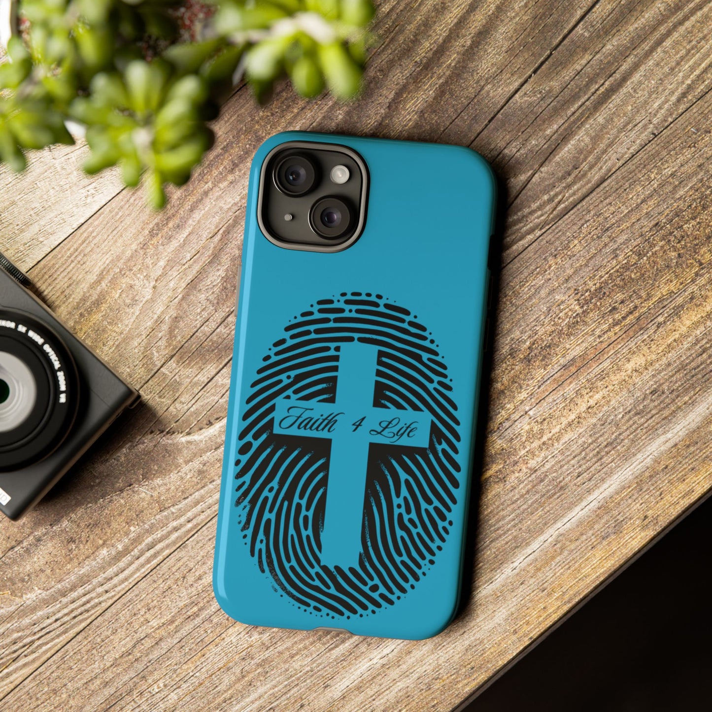 Faith-Inspired Tough Case for Phone, Cross Fingerprint Design, Durable Phone Case, Gift for Believers, Religious Accessory, Christian [...]