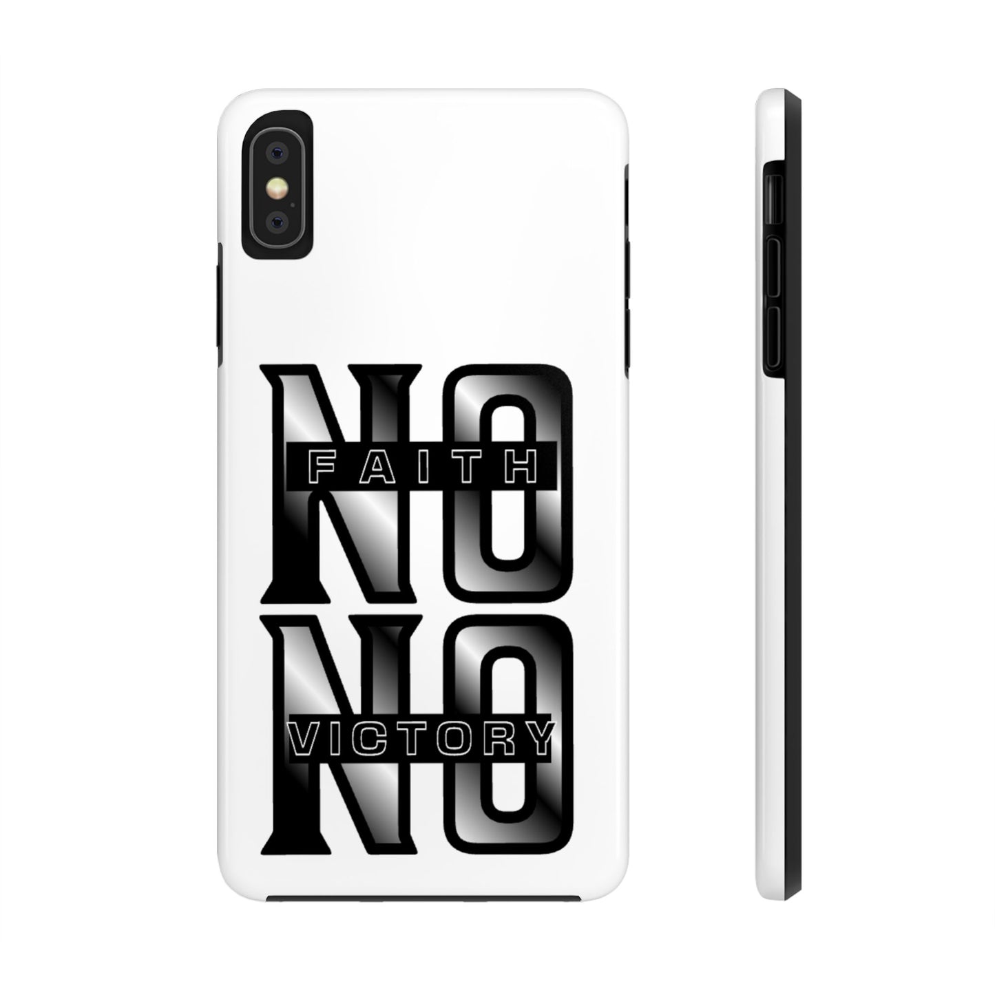 Faith No Victory Tough Phone Cases | Motivational Accessories, Unique Gift Ideas, Durable Phone Covers, Modern Design, Everyday Essentials