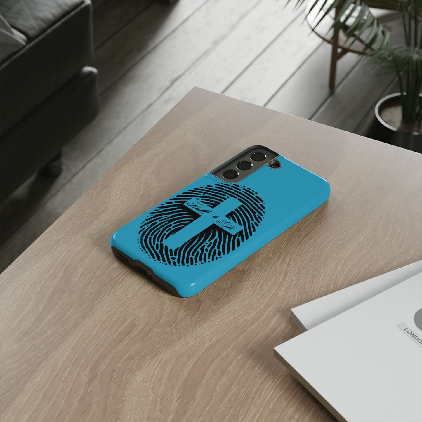 Faith-Inspired Tough Case for Phone, Cross Fingerprint Design, Durable Phone Case, Gift for Believers, Religious Accessory, Christian [...]