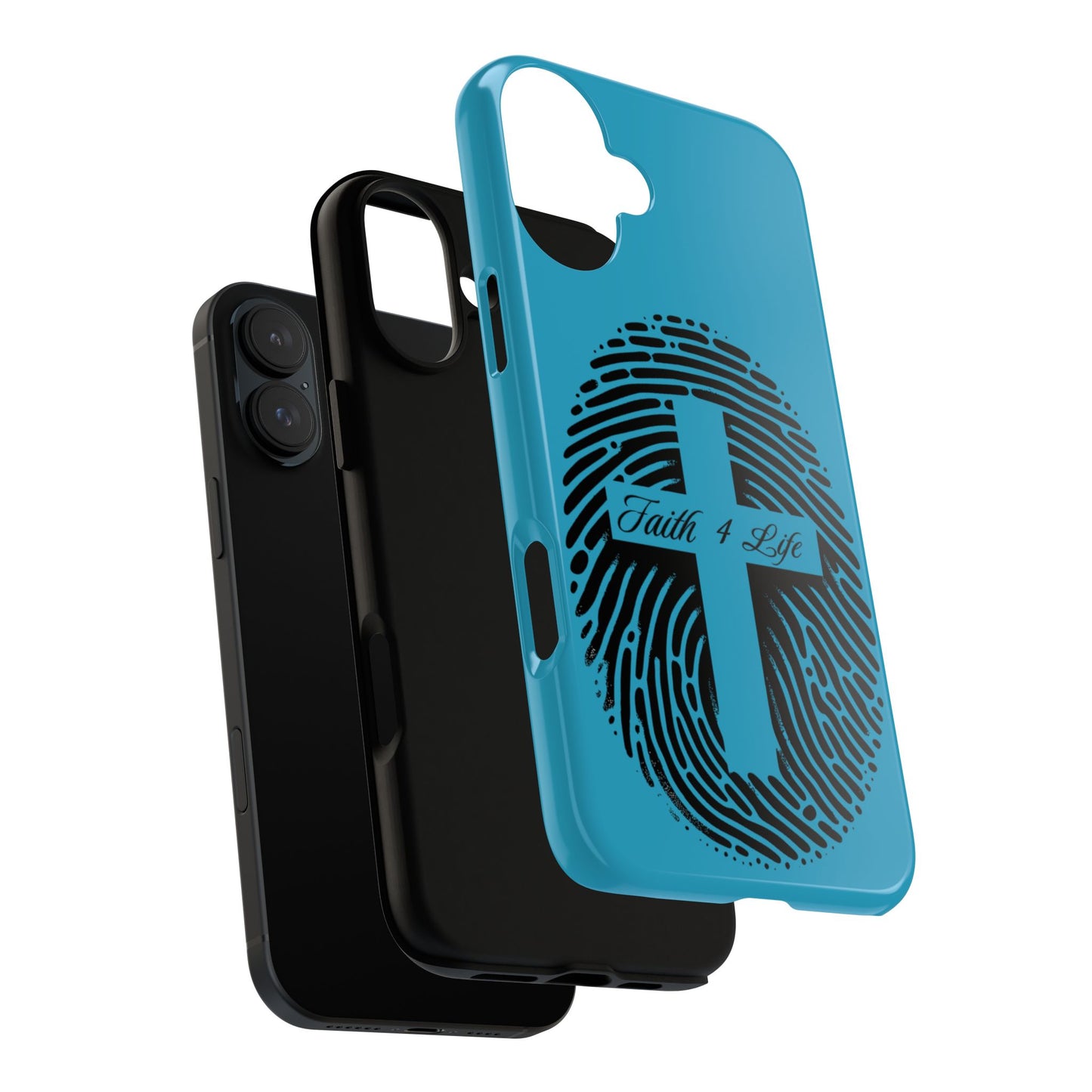 Faith-Inspired Tough Case for Phone, Cross Fingerprint Design, Durable Phone Case, Gift for Believers, Religious Accessory, Christian [...]
