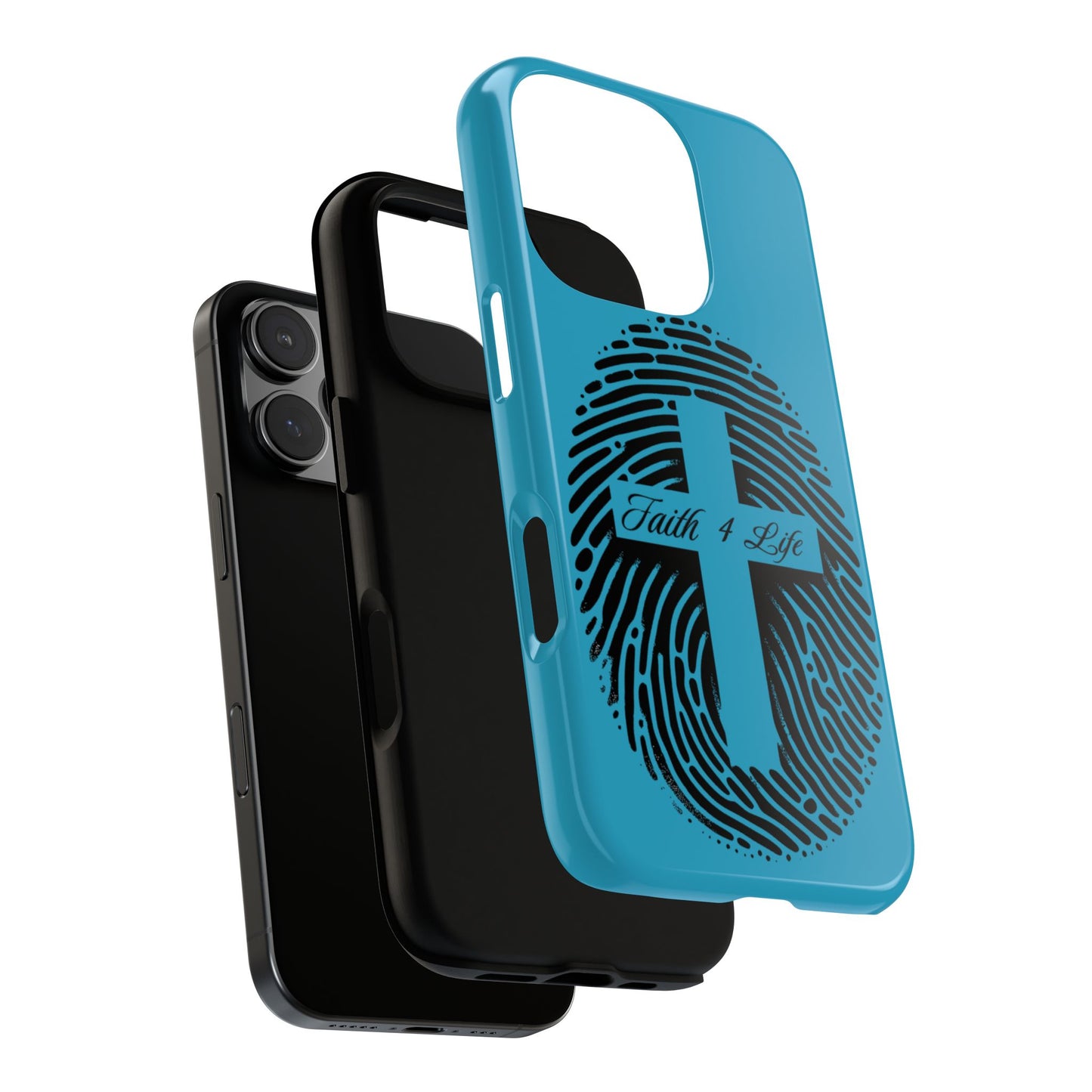Faith-Inspired Tough Case for Phone, Cross Fingerprint Design, Durable Phone Case, Gift for Believers, Religious Accessory, Christian [...]