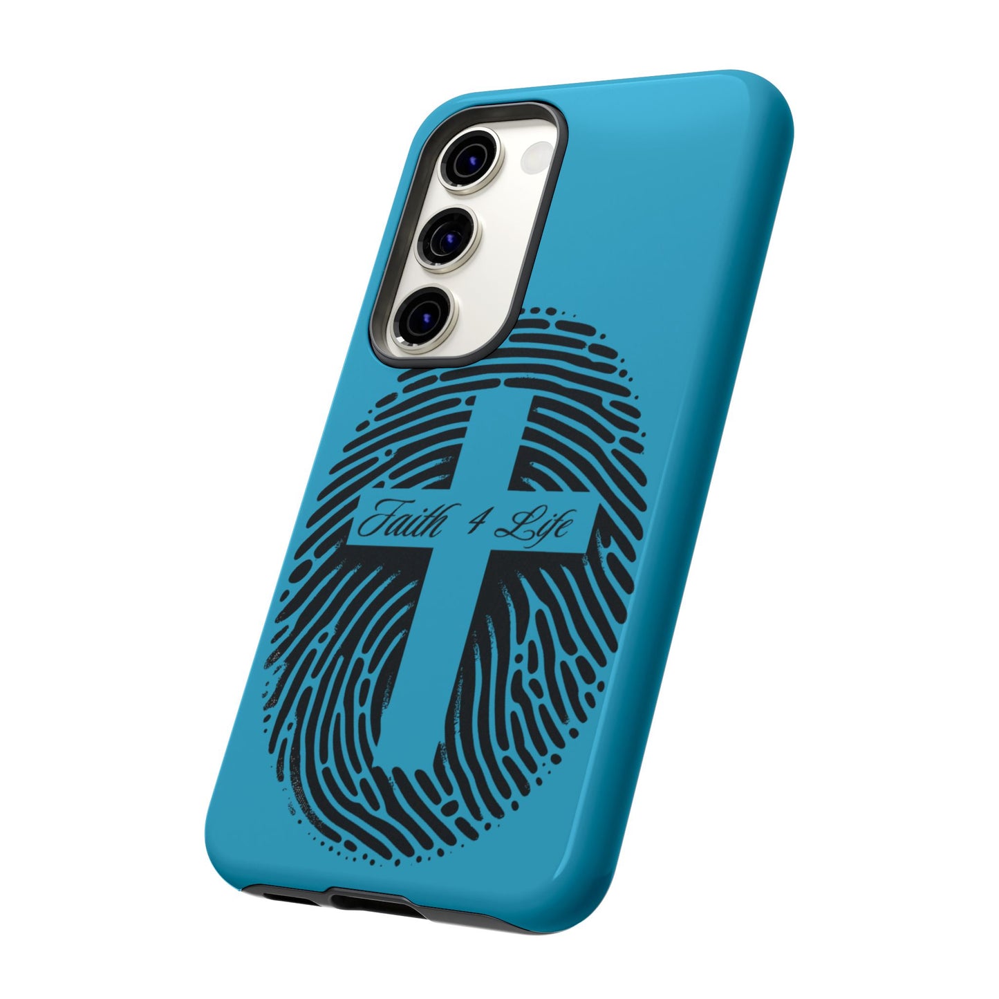Faith-Inspired Tough Case for Phone, Cross Fingerprint Design, Durable Phone Case, Gift for Believers, Religious Accessory, Christian [...]