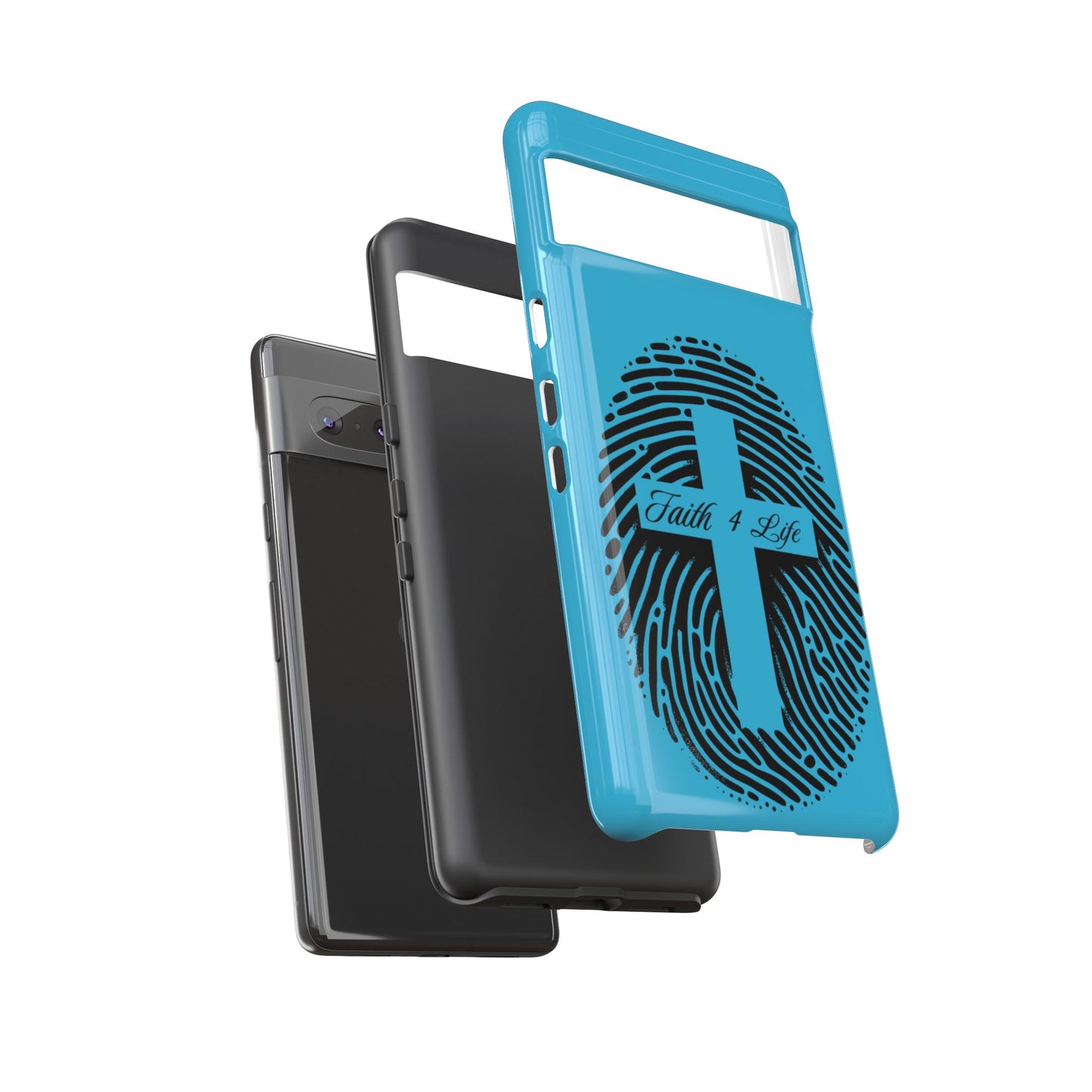 Faith-Inspired Tough Case for Phone, Cross Fingerprint Design, Durable Phone Case, Gift for Believers, Religious Accessory, Christian [...]
