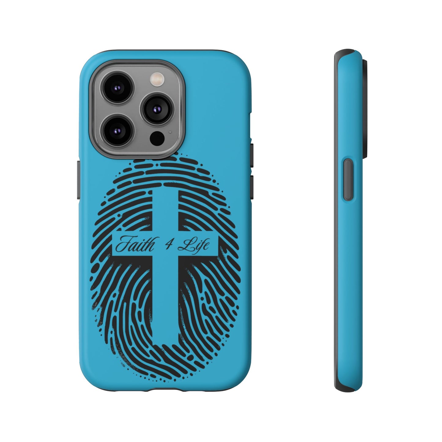 Faith-Inspired Tough Case for Phone, Cross Fingerprint Design, Durable Phone Case, Gift for Believers, Religious Accessory, Christian [...]