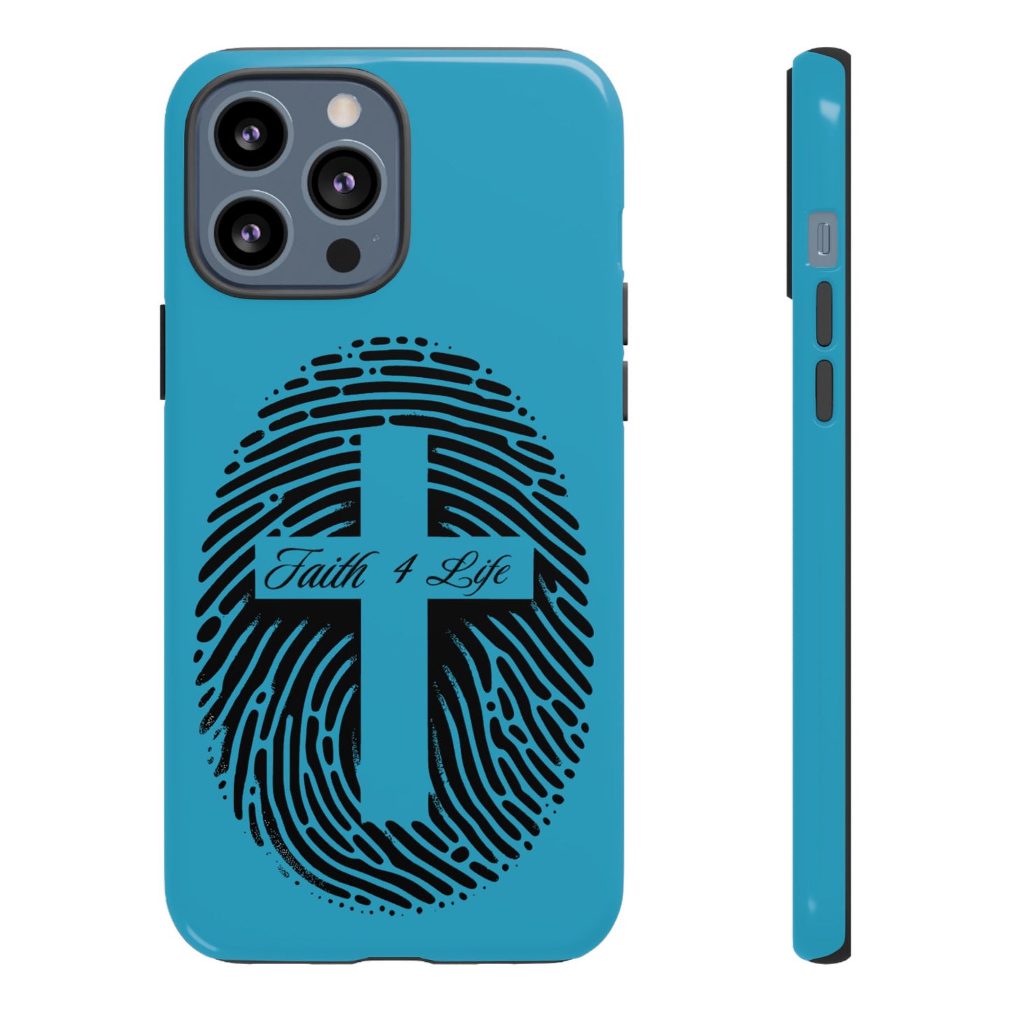 Faith-Inspired Tough Case for Phone, Cross Fingerprint Design, Durable Phone Case, Gift for Believers, Religious Accessory, Christian [...]
