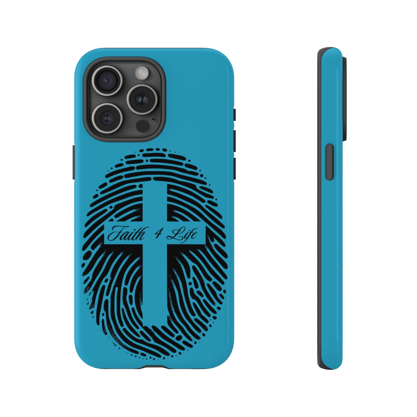 Faith-Inspired Tough Case for Phone, Cross Fingerprint Design, Durable Phone Case, Gift for Believers, Religious Accessory, Christian [...]