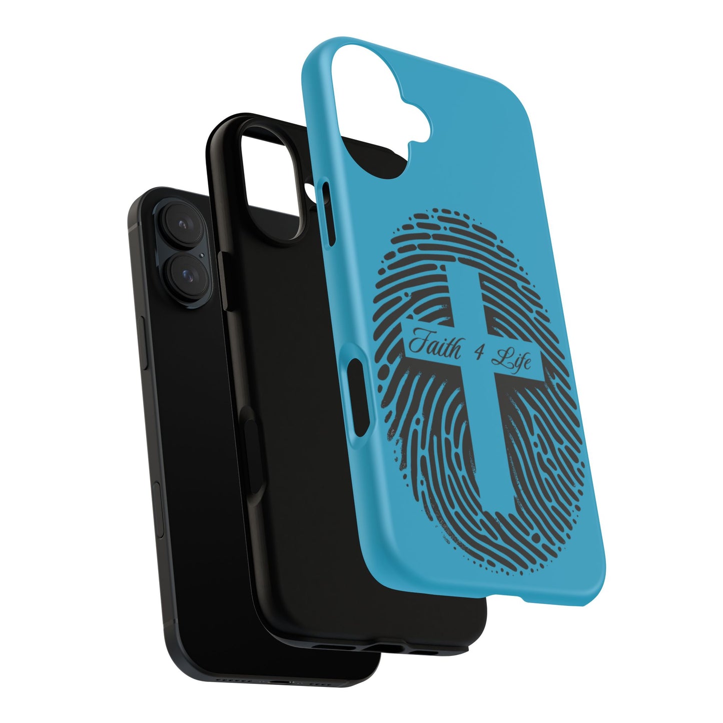 Faith-Inspired Tough Case for Phone, Cross Fingerprint Design, Durable Phone Case, Gift for Believers, Religious Accessory, Christian [...]