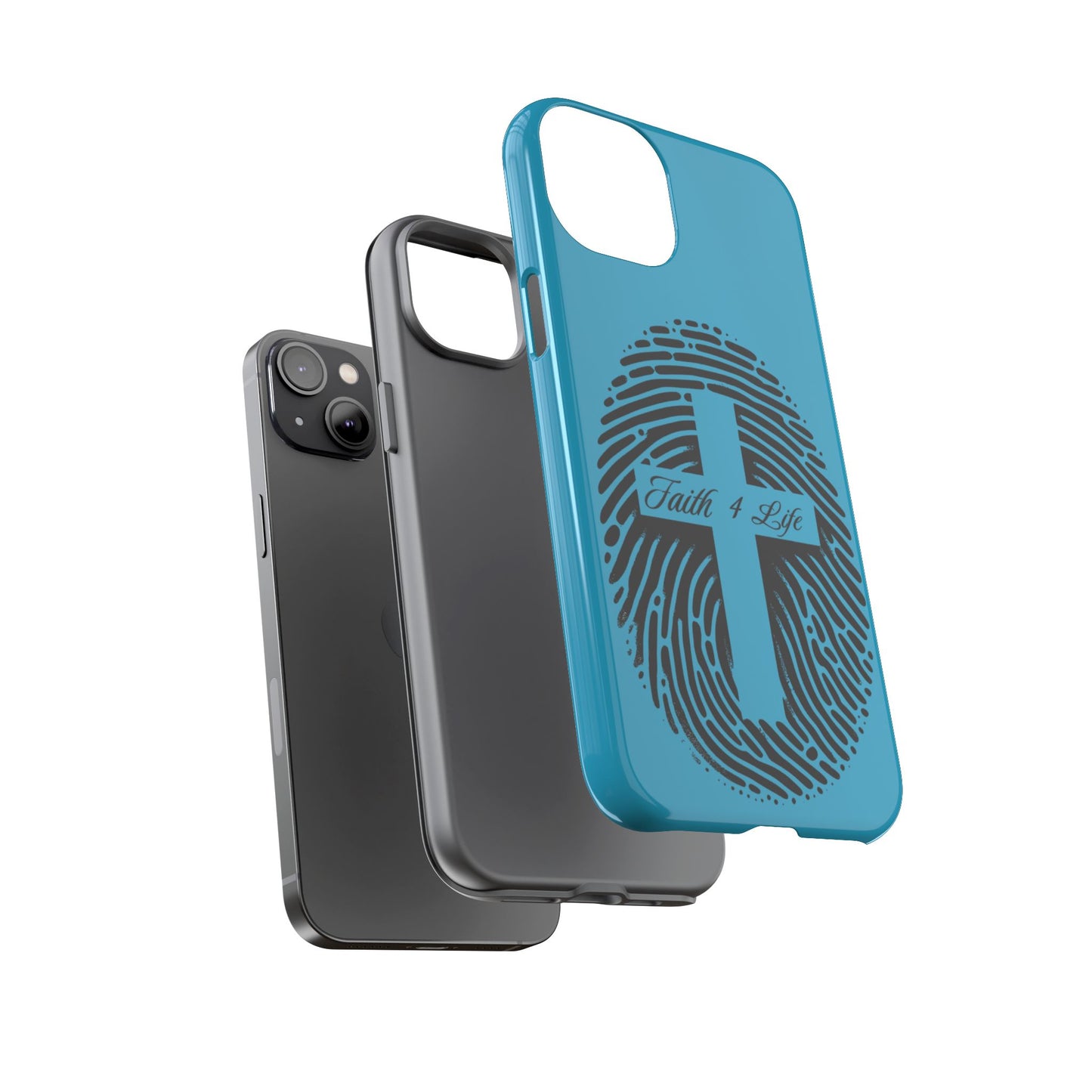 Faith-Inspired Tough Case for Phone, Cross Fingerprint Design, Durable Phone Case, Gift for Believers, Religious Accessory, Christian [...]