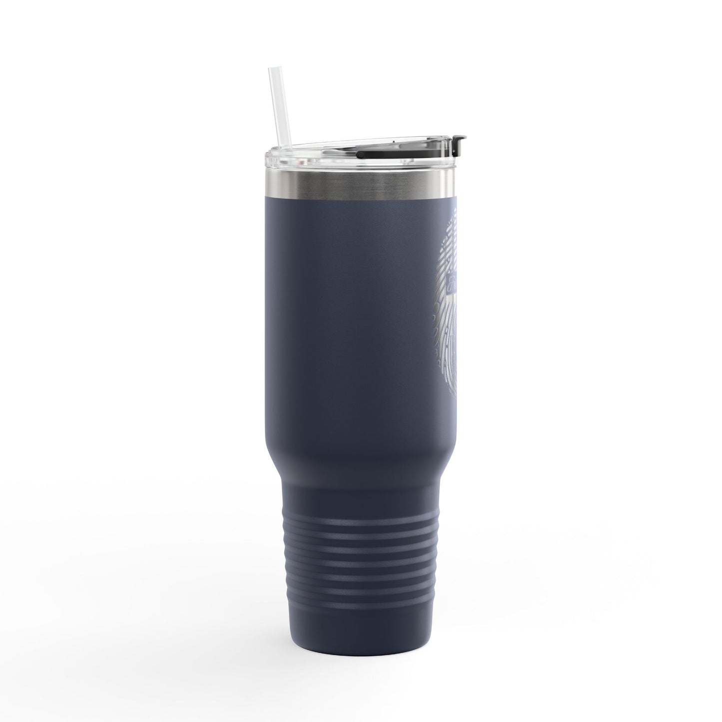 Faith-Inspired Insulated Travel Mug, 40oz - Personal Expression, with Fingerprint and Cross Design, Perfect for Daily Use, Gifts, Road [...]