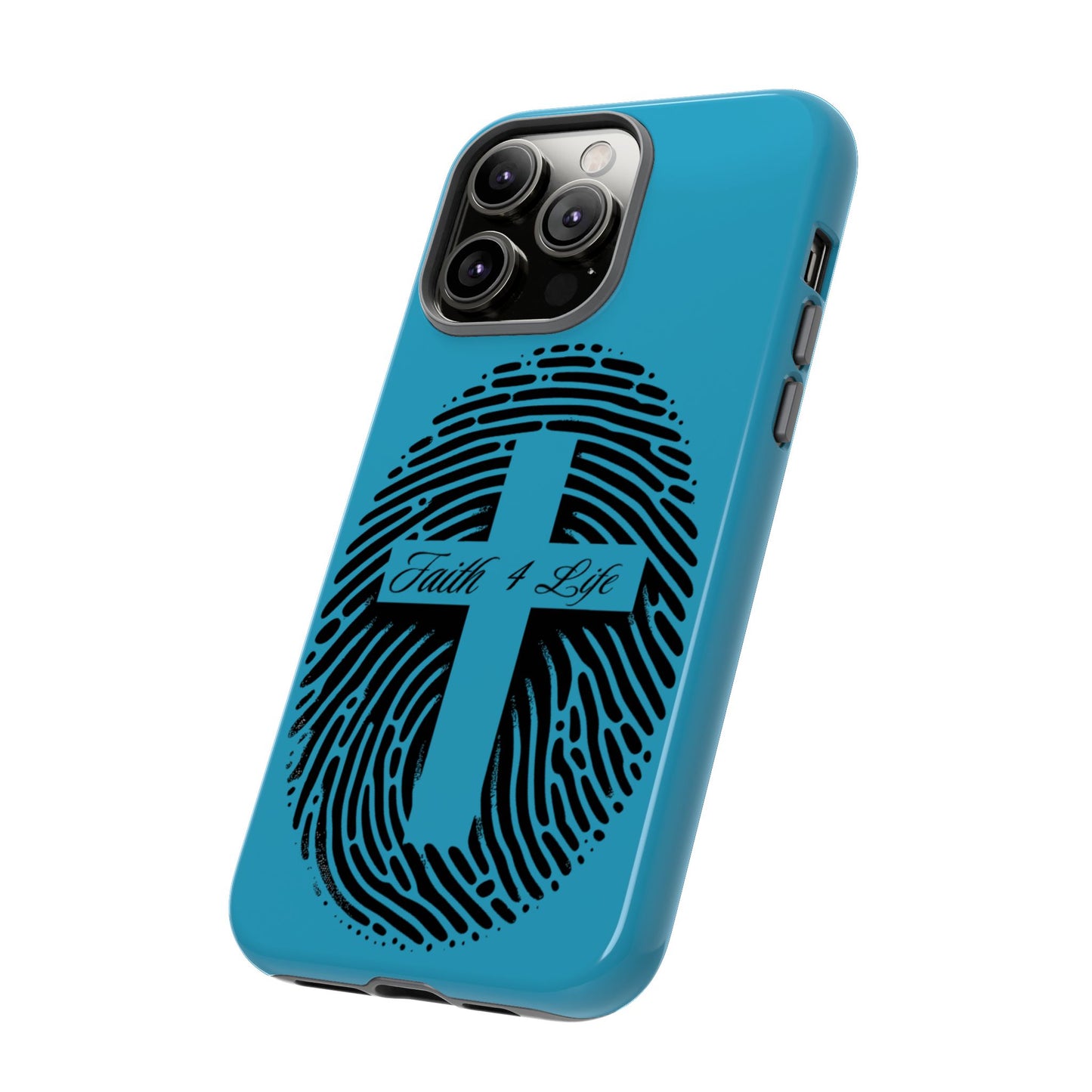 Faith-Inspired Tough Case for Phone, Cross Fingerprint Design, Durable Phone Case, Gift for Believers, Religious Accessory, Christian [...]