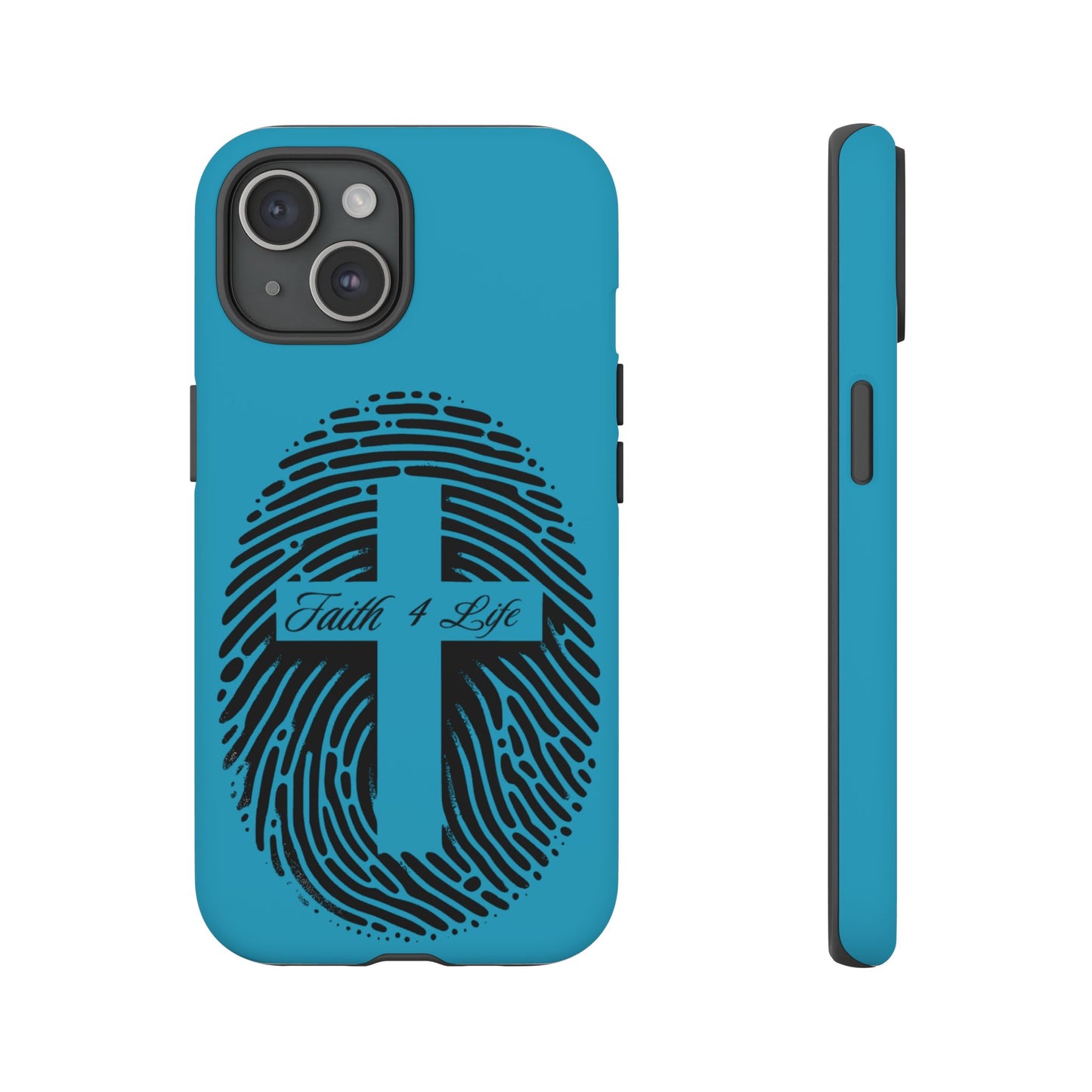 Faith-Inspired Tough Case for Phone, Cross Fingerprint Design, Durable Phone Case, Gift for Believers, Religious Accessory, Christian [...]