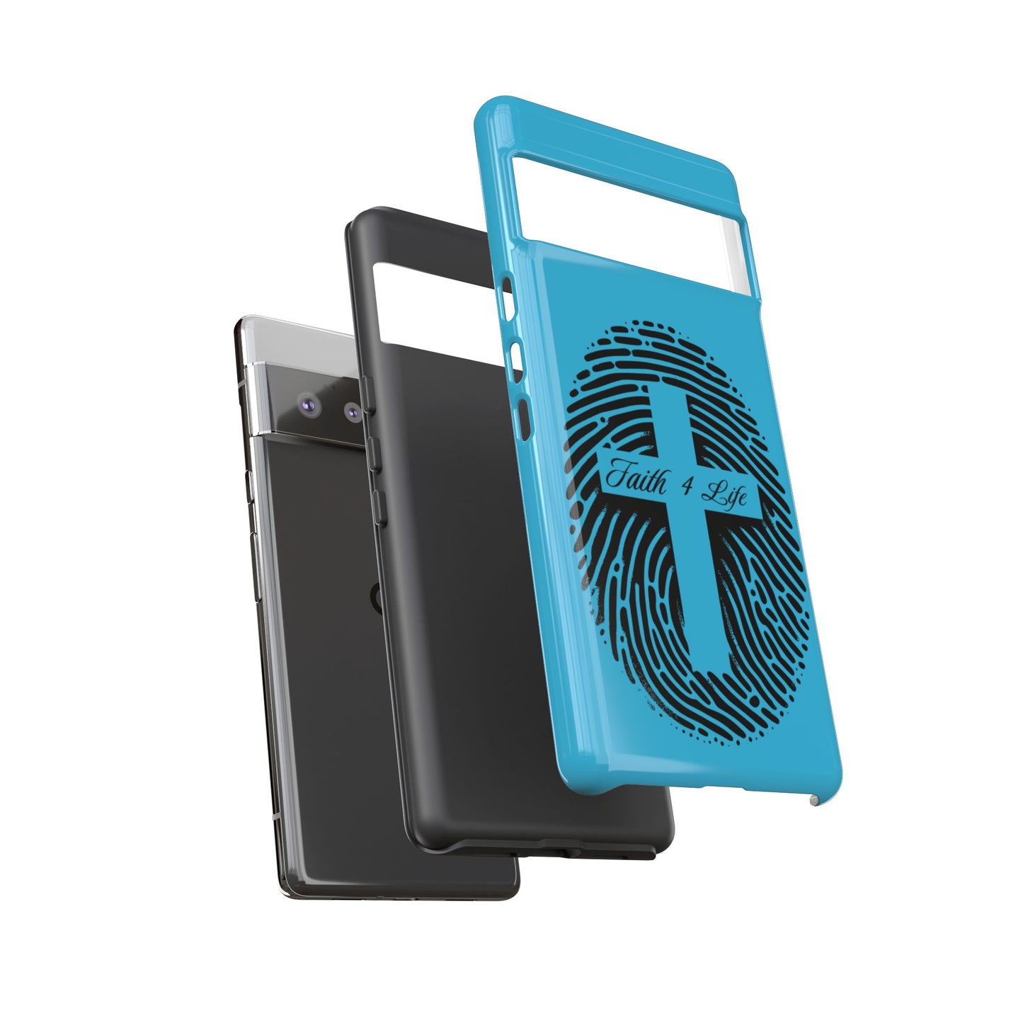 Faith-Inspired Tough Case for Phone, Cross Fingerprint Design, Durable Phone Case, Gift for Believers, Religious Accessory, Christian [...]