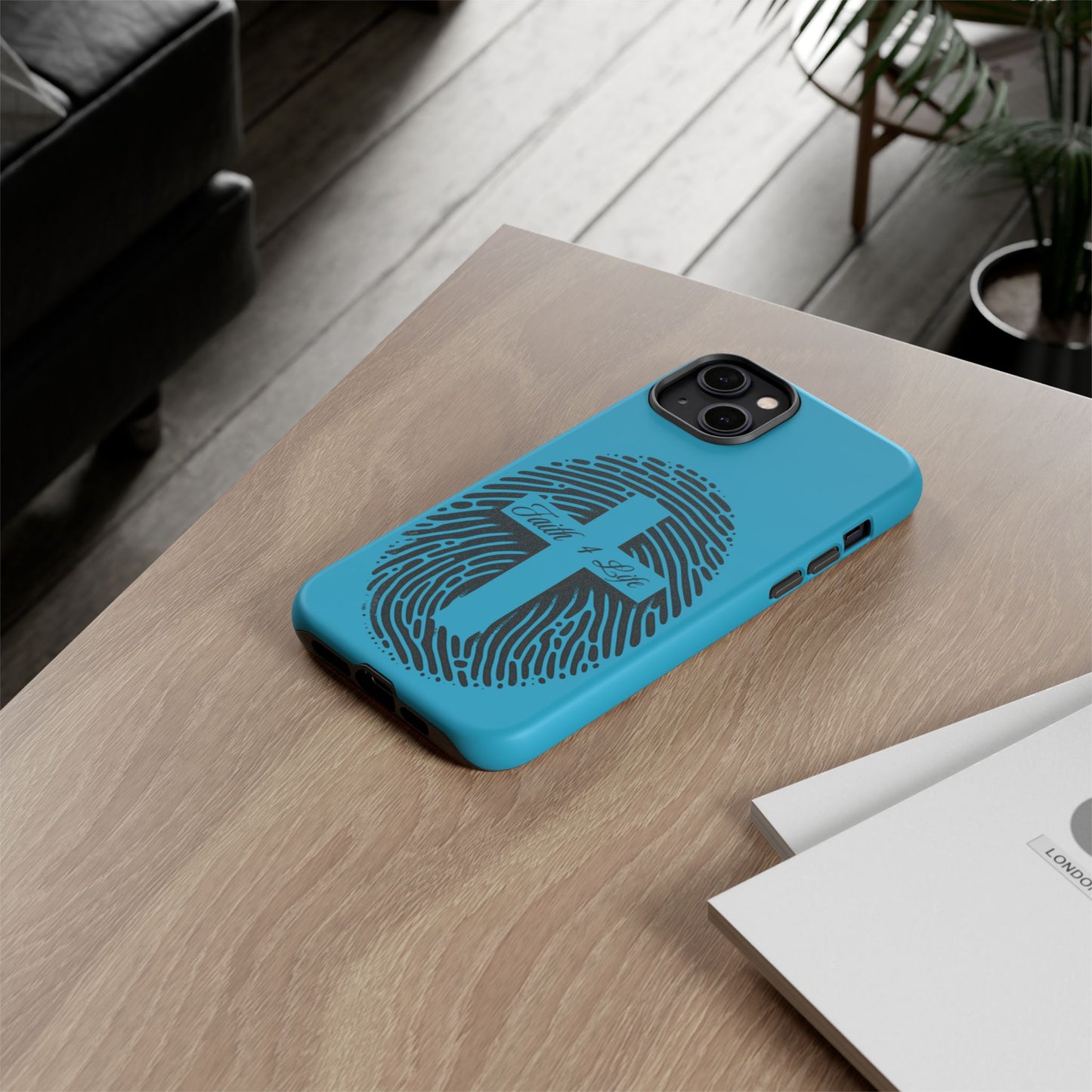 Faith-Inspired Tough Case for Phone, Cross Fingerprint Design, Durable Phone Case, Gift for Believers, Religious Accessory, Christian [...]