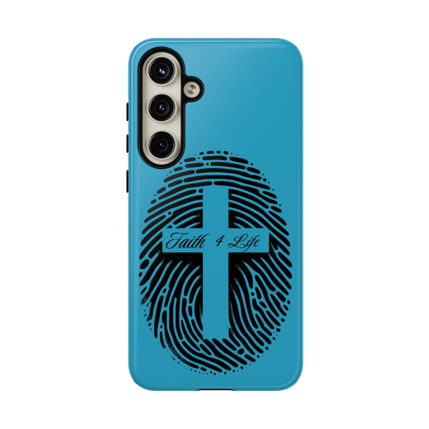 Faith-Inspired Tough Case for Phone, Cross Fingerprint Design, Durable Phone Case, Gift for Believers, Religious Accessory, Christian [...]