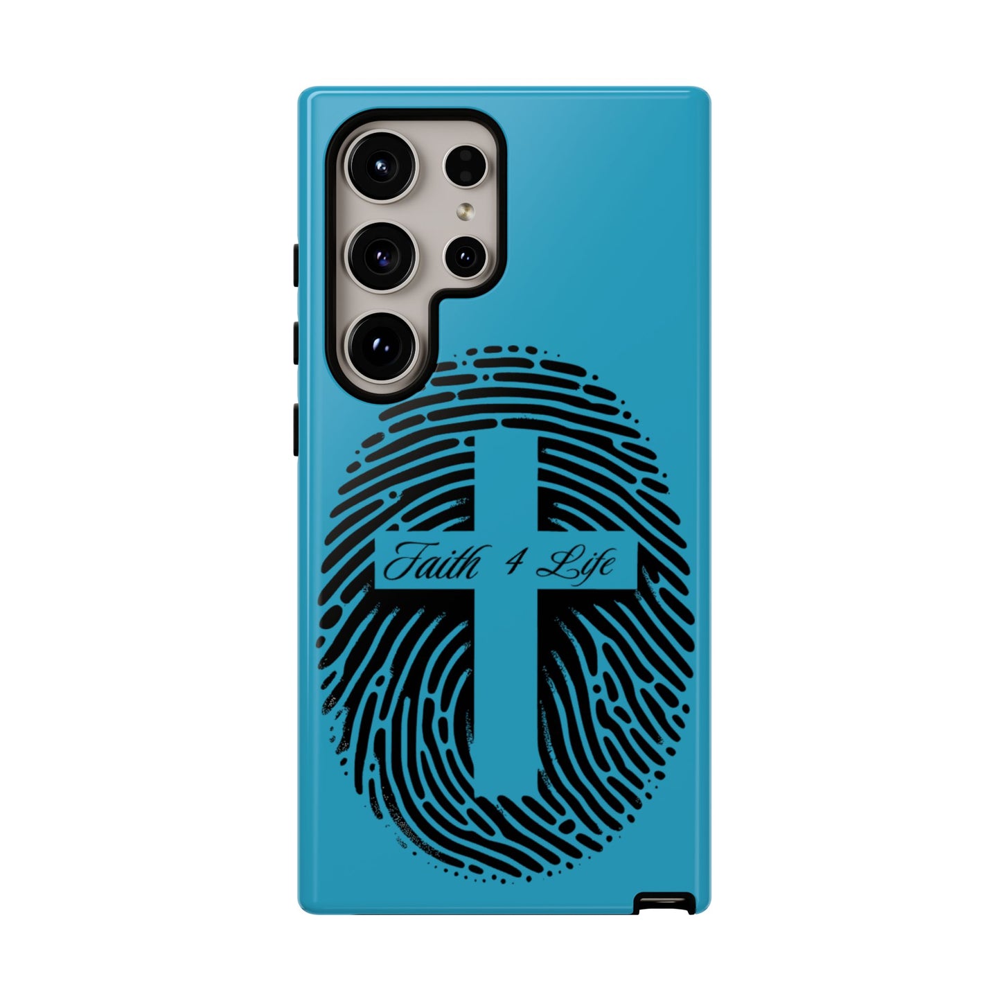 Faith-Inspired Tough Case for Phone, Cross Fingerprint Design, Durable Phone Case, Gift for Believers, Religious Accessory, Christian [...]