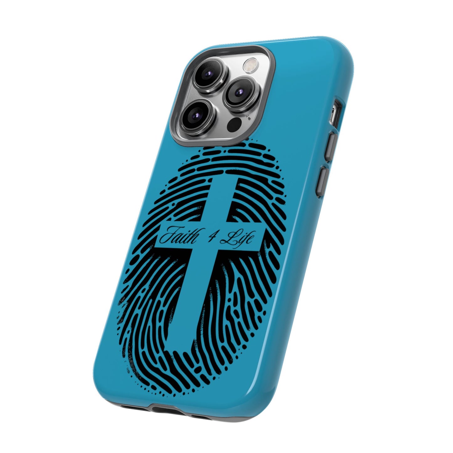 Faith-Inspired Tough Case for Phone, Cross Fingerprint Design, Durable Phone Case, Gift for Believers, Religious Accessory, Christian [...]