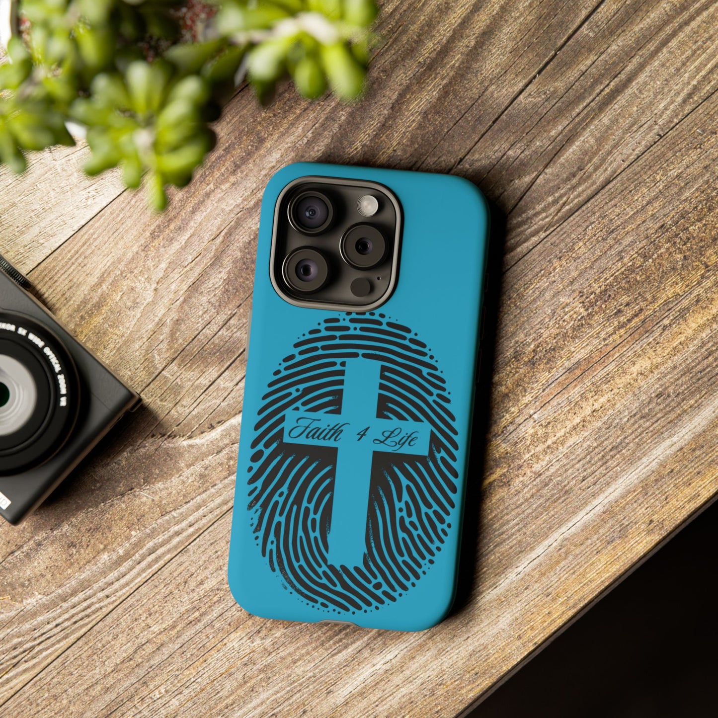 Faith-Inspired Tough Case for Phone, Cross Fingerprint Design, Durable Phone Case, Gift for Believers, Religious Accessory, Christian [...]