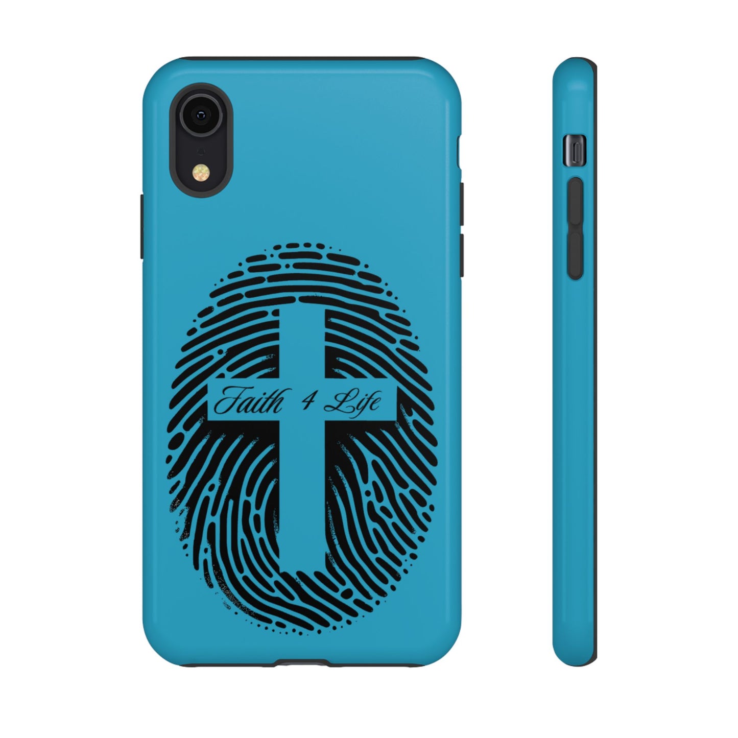 Faith-Inspired Tough Case for Phone, Cross Fingerprint Design, Durable Phone Case, Gift for Believers, Religious Accessory, Christian [...]