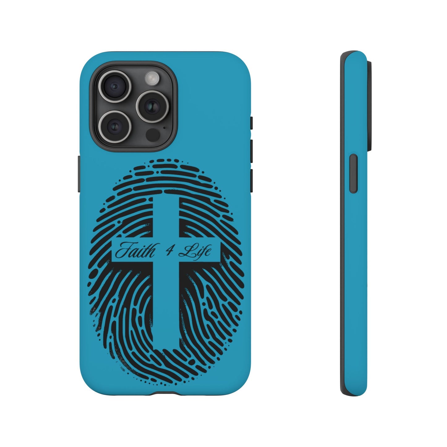 Faith-Inspired Tough Case for Phone, Cross Fingerprint Design, Durable Phone Case, Gift for Believers, Religious Accessory, Christian [...]