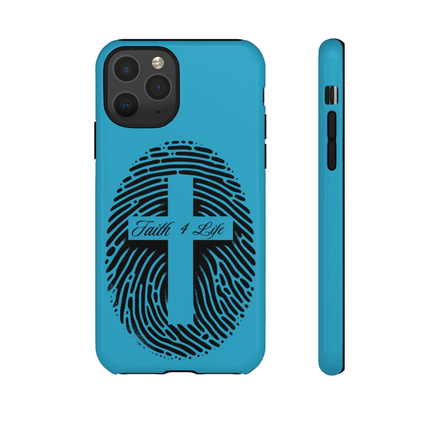 Faith-Inspired Tough Case for Phone, Cross Fingerprint Design, Durable Phone Case, Gift for Believers, Religious Accessory, Christian [...]