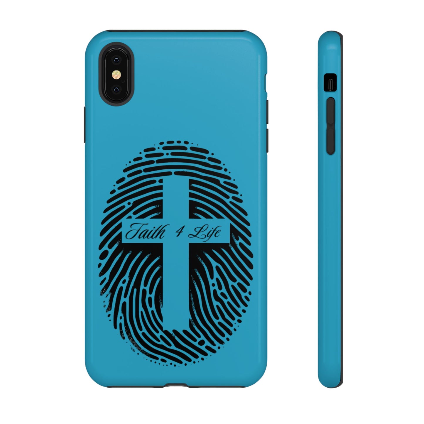 Faith-Inspired Tough Case for Phone, Cross Fingerprint Design, Durable Phone Case, Gift for Believers, Religious Accessory, Christian [...]