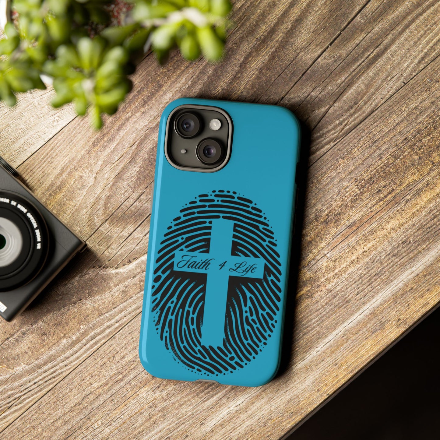 Faith-Inspired Tough Case for Phone, Cross Fingerprint Design, Durable Phone Case, Gift for Believers, Religious Accessory, Christian [...]