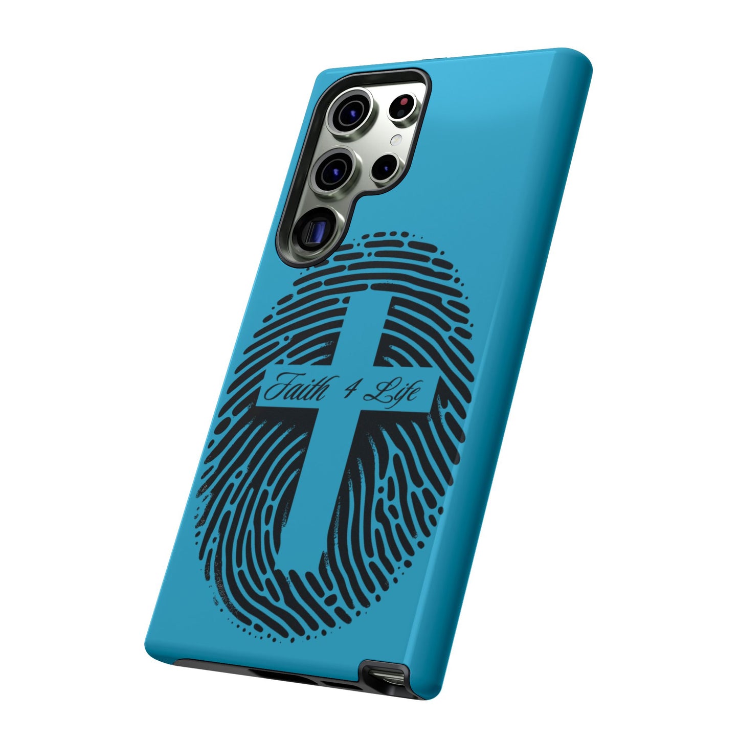 Faith-Inspired Tough Case for Phone, Cross Fingerprint Design, Durable Phone Case, Gift for Believers, Religious Accessory, Christian [...]