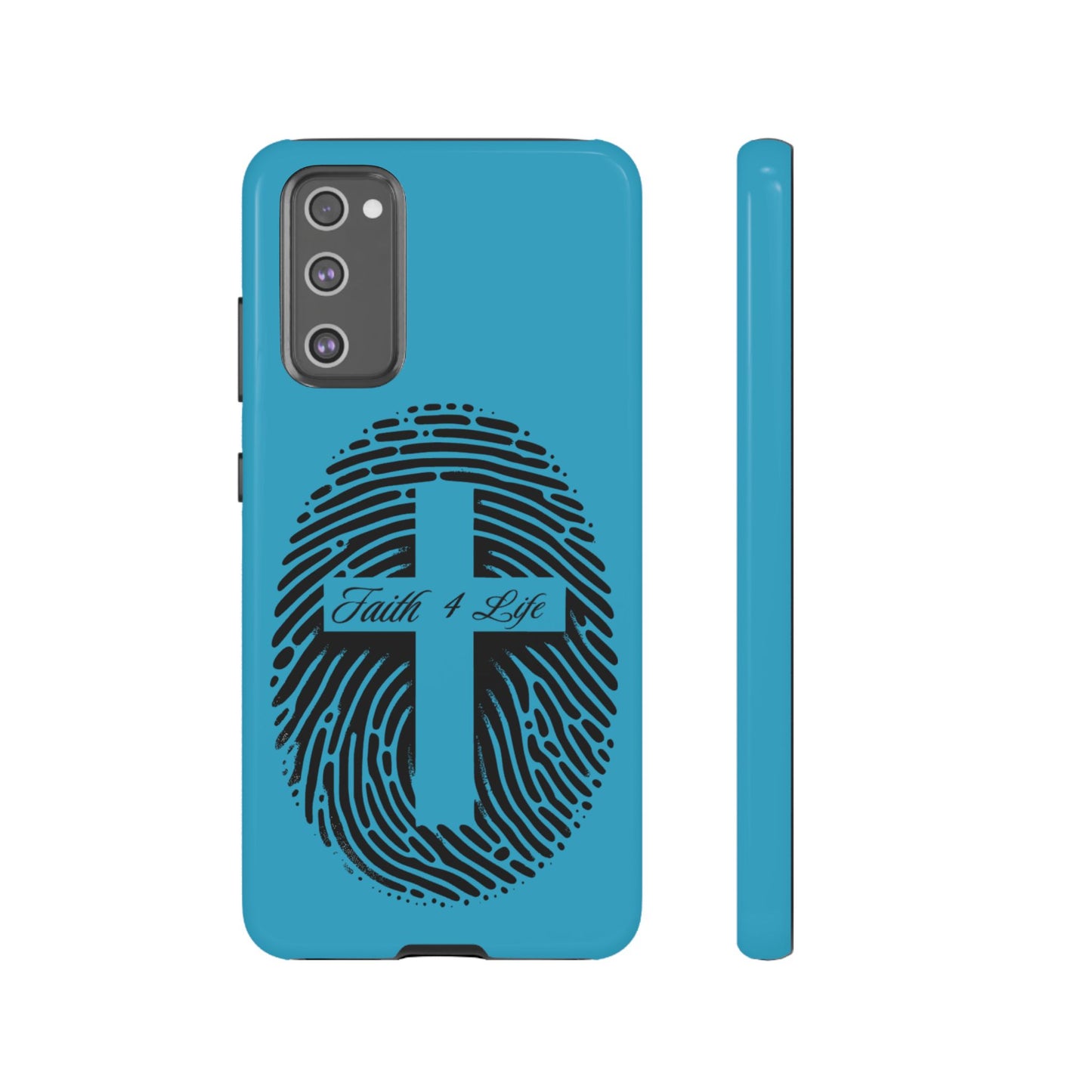 Faith-Inspired Tough Case for Phone, Cross Fingerprint Design, Durable Phone Case, Gift for Believers, Religious Accessory, Christian [...]