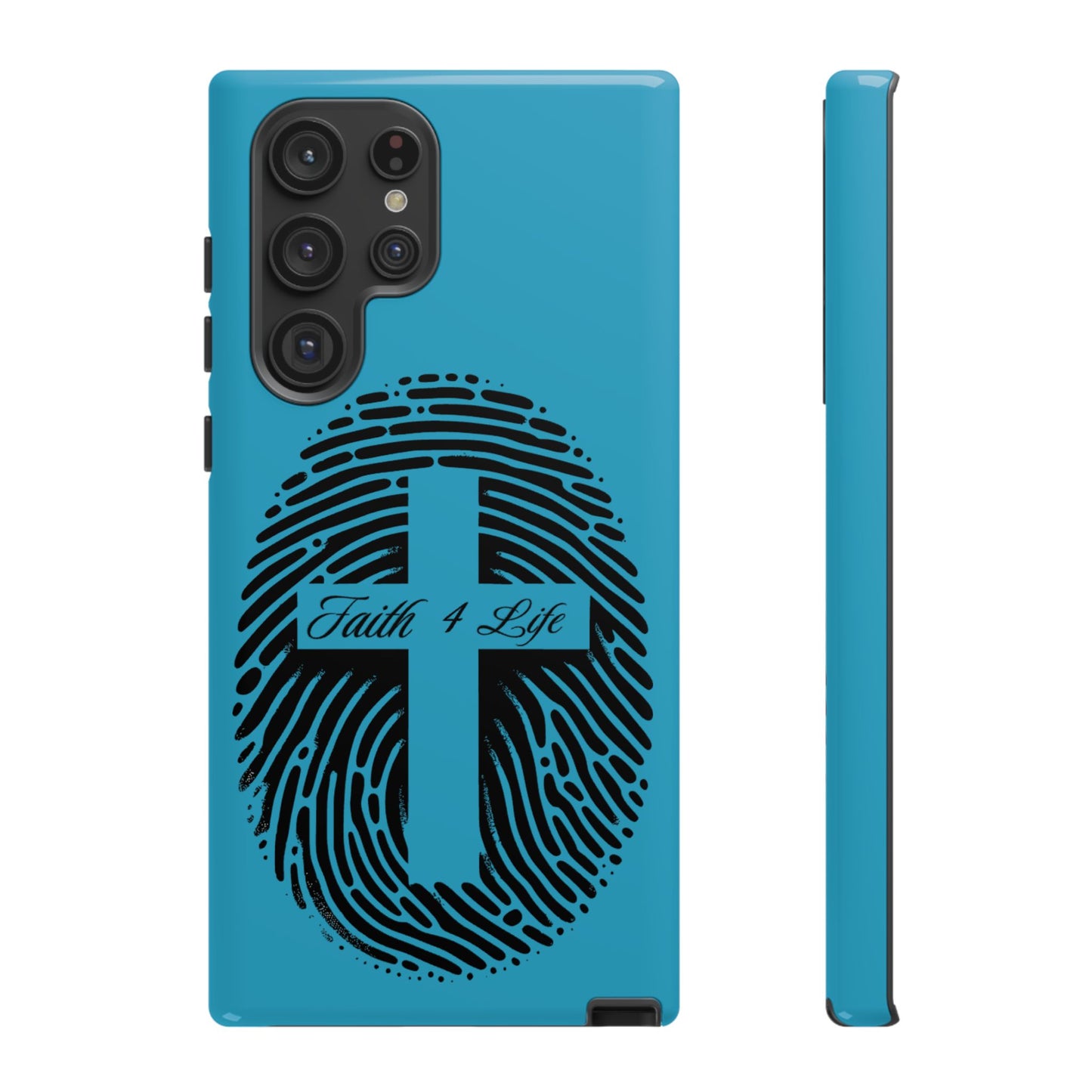Faith-Inspired Tough Case for Phone, Cross Fingerprint Design, Durable Phone Case, Gift for Believers, Religious Accessory, Christian [...]