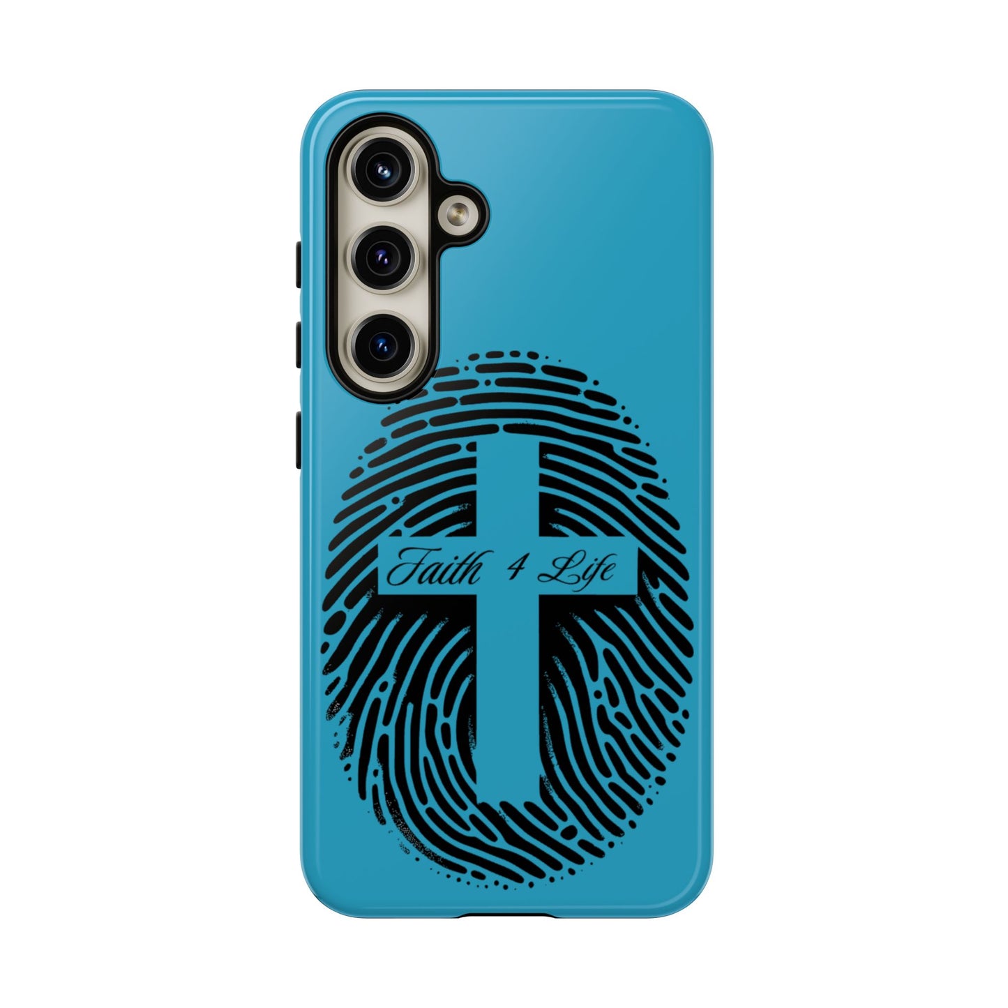 Faith-Inspired Tough Case for Phone, Cross Fingerprint Design, Durable Phone Case, Gift for Believers, Religious Accessory, Christian [...]