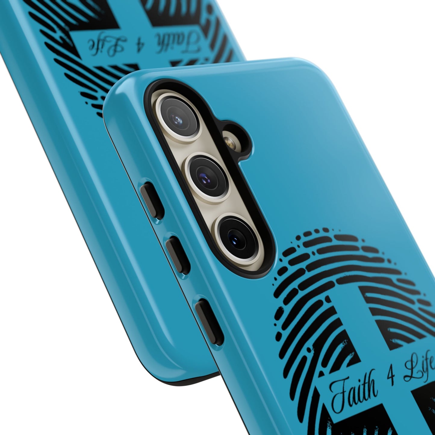 Faith-Inspired Tough Case for Phone, Cross Fingerprint Design, Durable Phone Case, Gift for Believers, Religious Accessory, Christian [...]