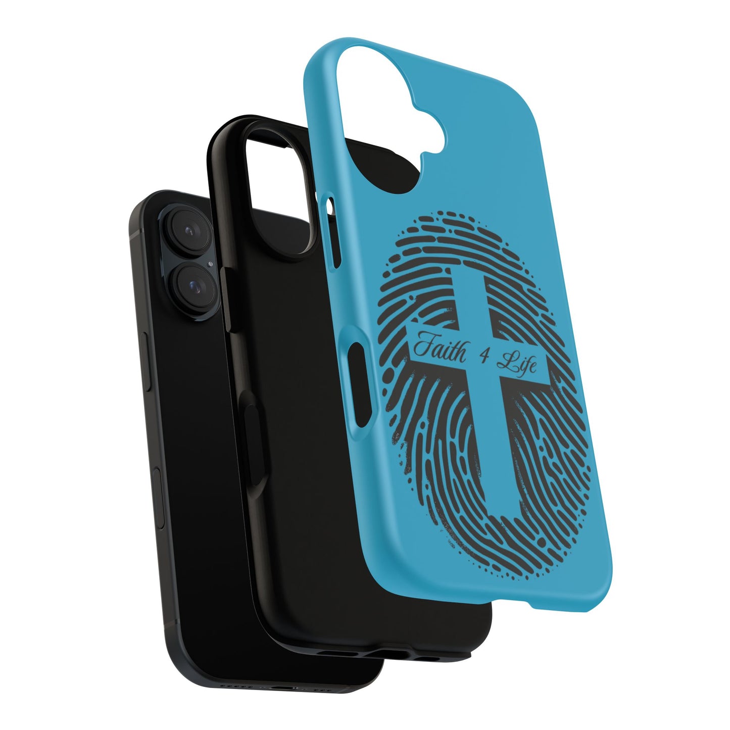 Faith-Inspired Tough Case for Phone, Cross Fingerprint Design, Durable Phone Case, Gift for Believers, Religious Accessory, Christian [...]