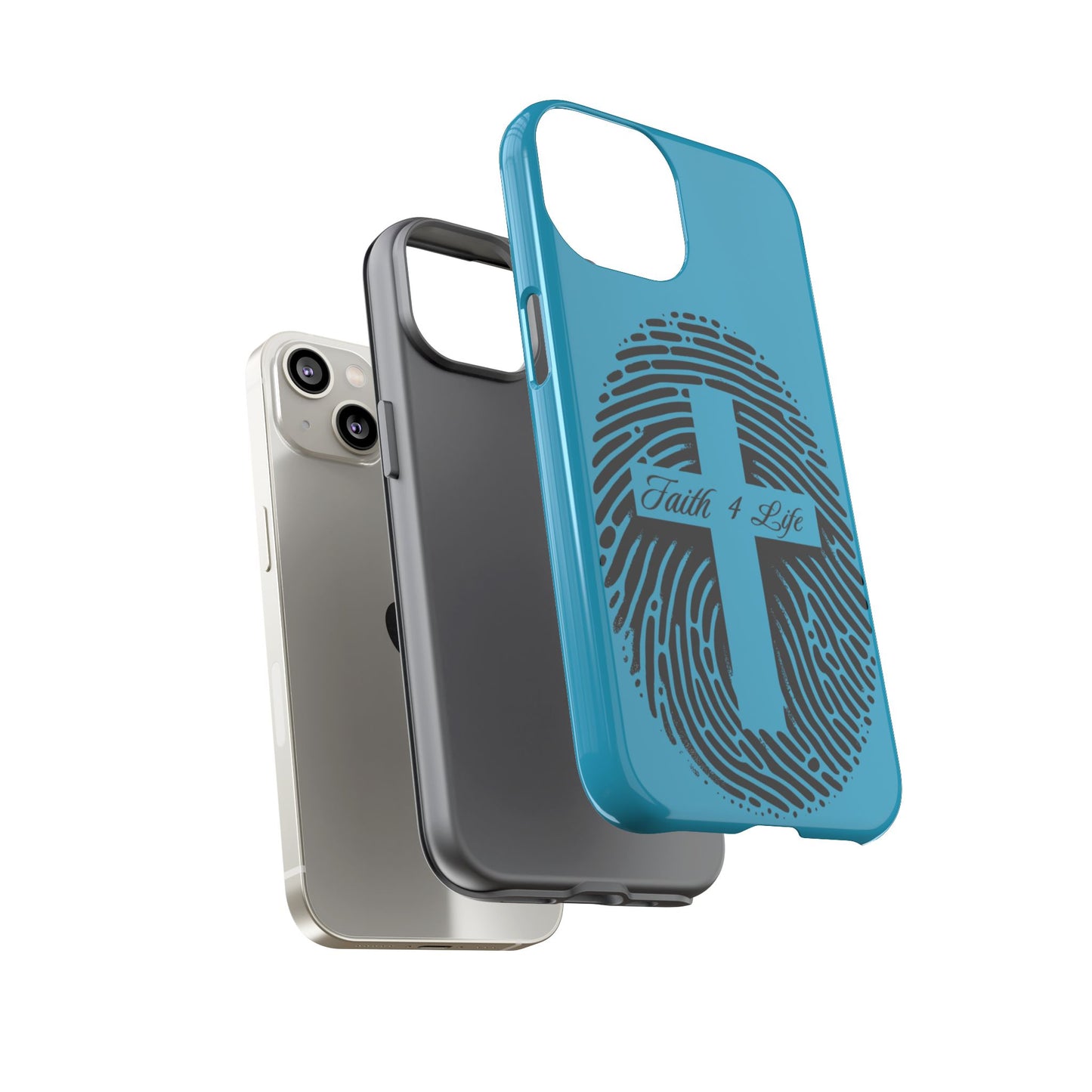 Faith-Inspired Tough Case for Phone, Cross Fingerprint Design, Durable Phone Case, Gift for Believers, Religious Accessory, Christian [...]