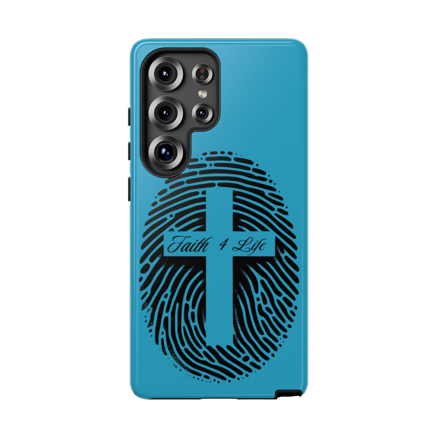 Faith-Inspired Tough Case for Phone, Cross Fingerprint Design, Durable Phone Case, Gift for Believers, Religious Accessory, Christian [...]