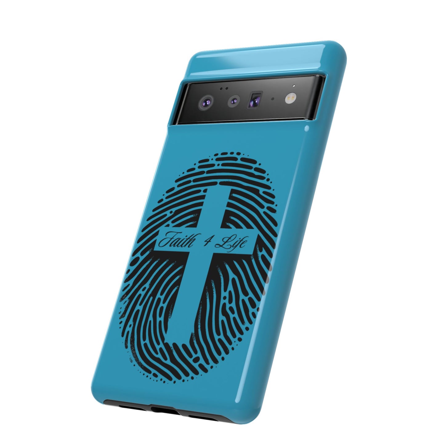 Faith-Inspired Tough Case for Phone, Cross Fingerprint Design, Durable Phone Case, Gift for Believers, Religious Accessory, Christian [...]